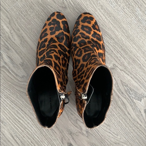 NEVER WORN - Zara Leopard Ankle Booties - Picture 4 of 6